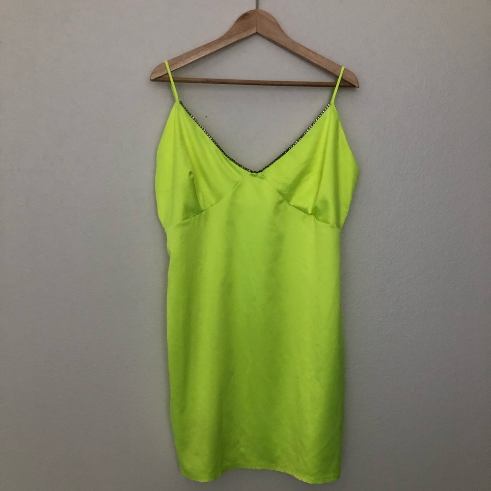 Neon highlighter mini dress